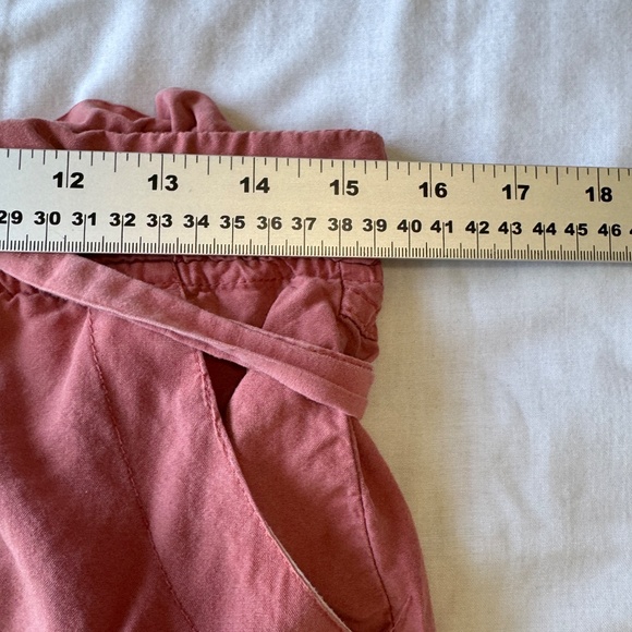 Thread + Supply Pull On Elastic Waist Paperbag Beach Shorts Brick Dust Size L - Picture 9 of 14